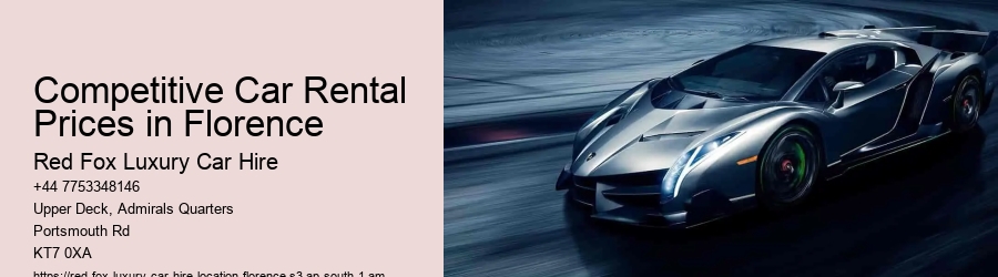 Competitive Car Rental Prices in Florence